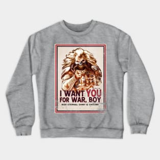 I Want YOU for WAR, BOY (dark colors) Crewneck Sweatshirt